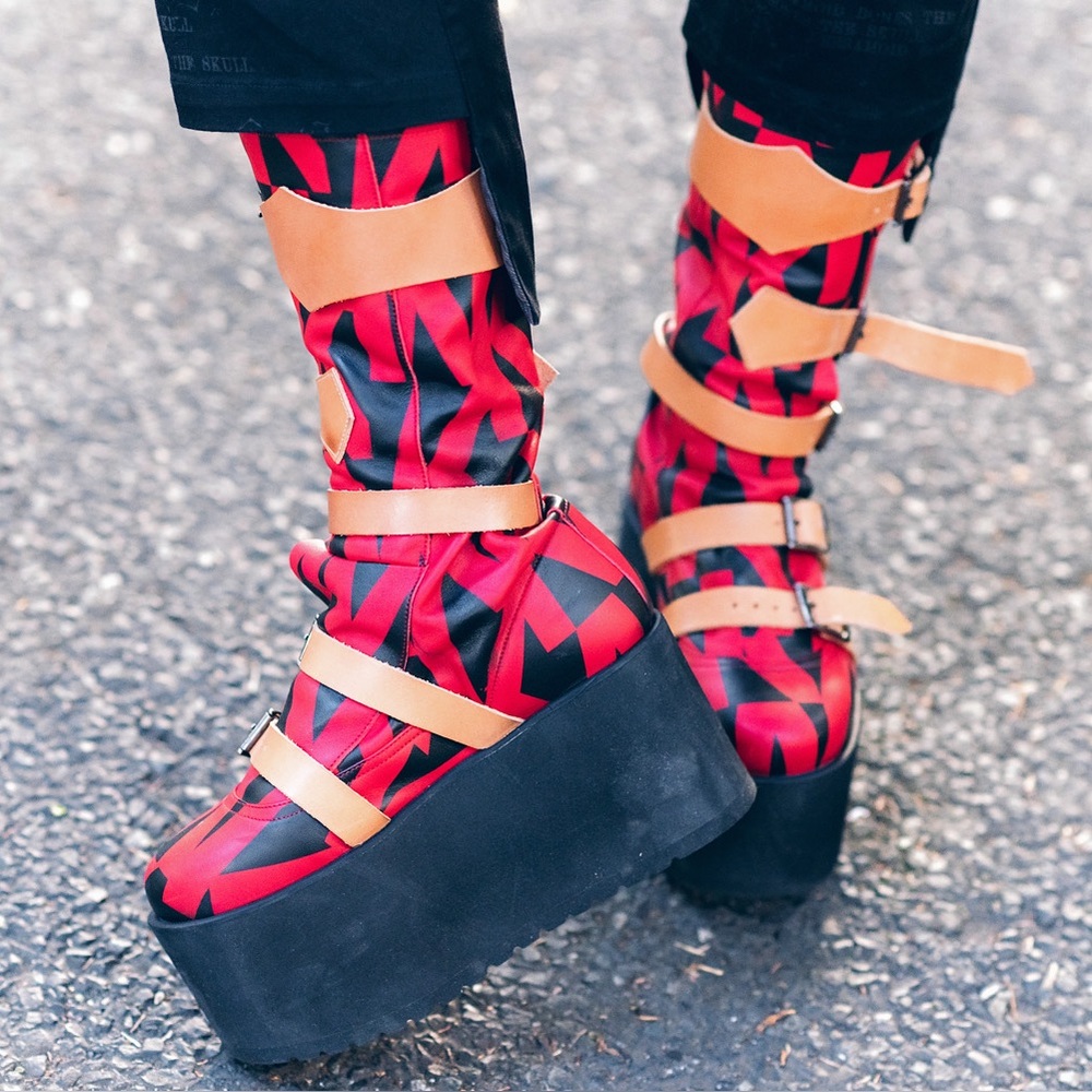 Vivienne Westwood X Buffalo London Platform Pirate Boots Womens - Picture 7 of 7